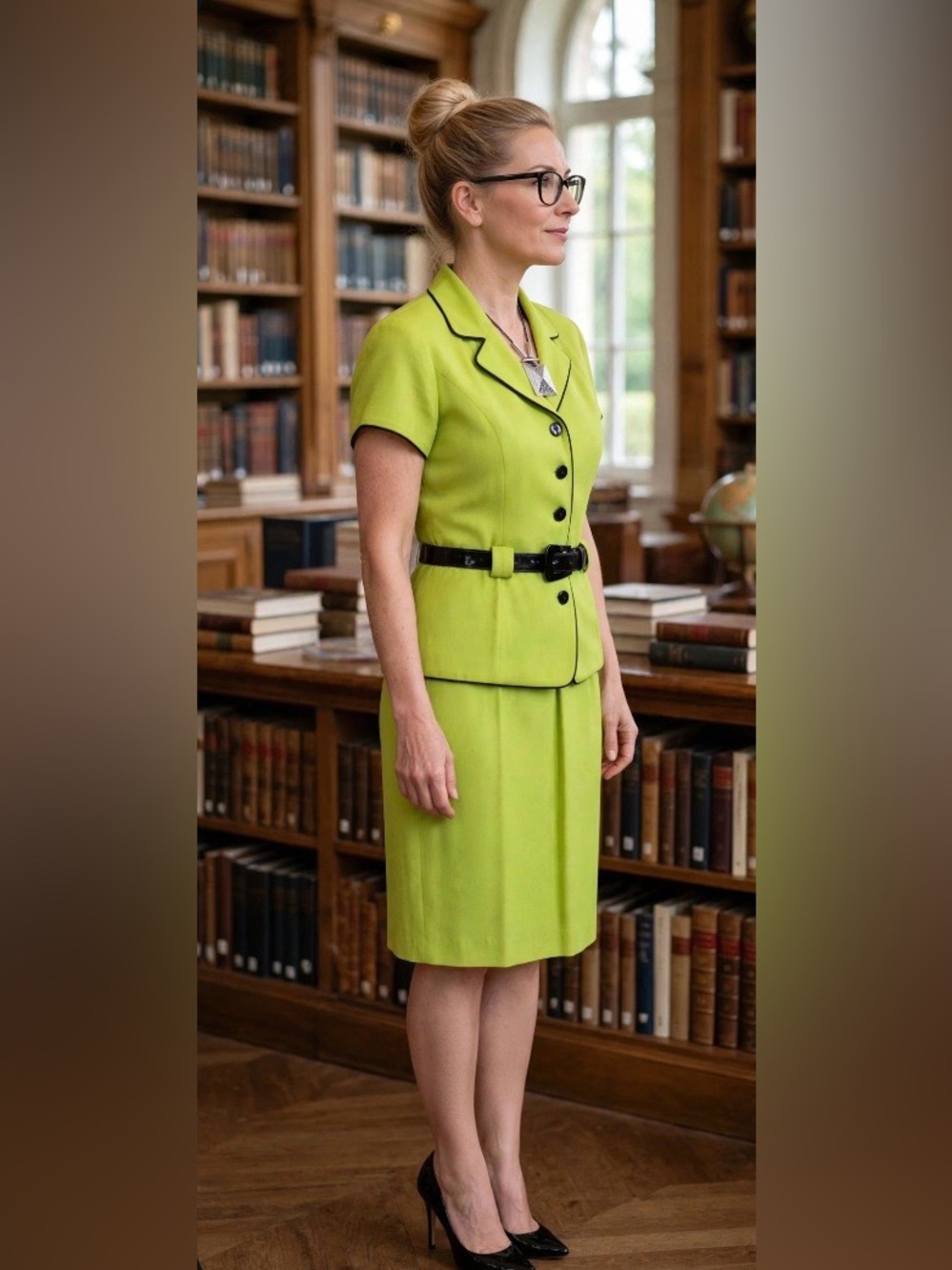 Taurus II Size: 6P 2 piece suit with belt Vintage